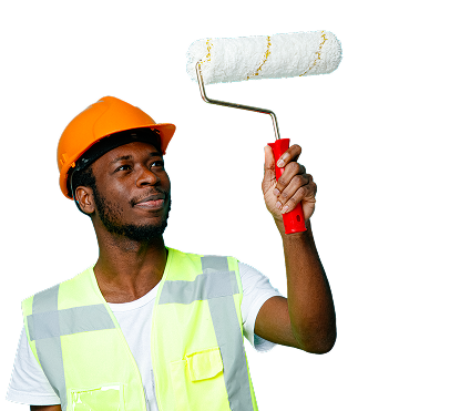 Artisan au travail sur un chantier